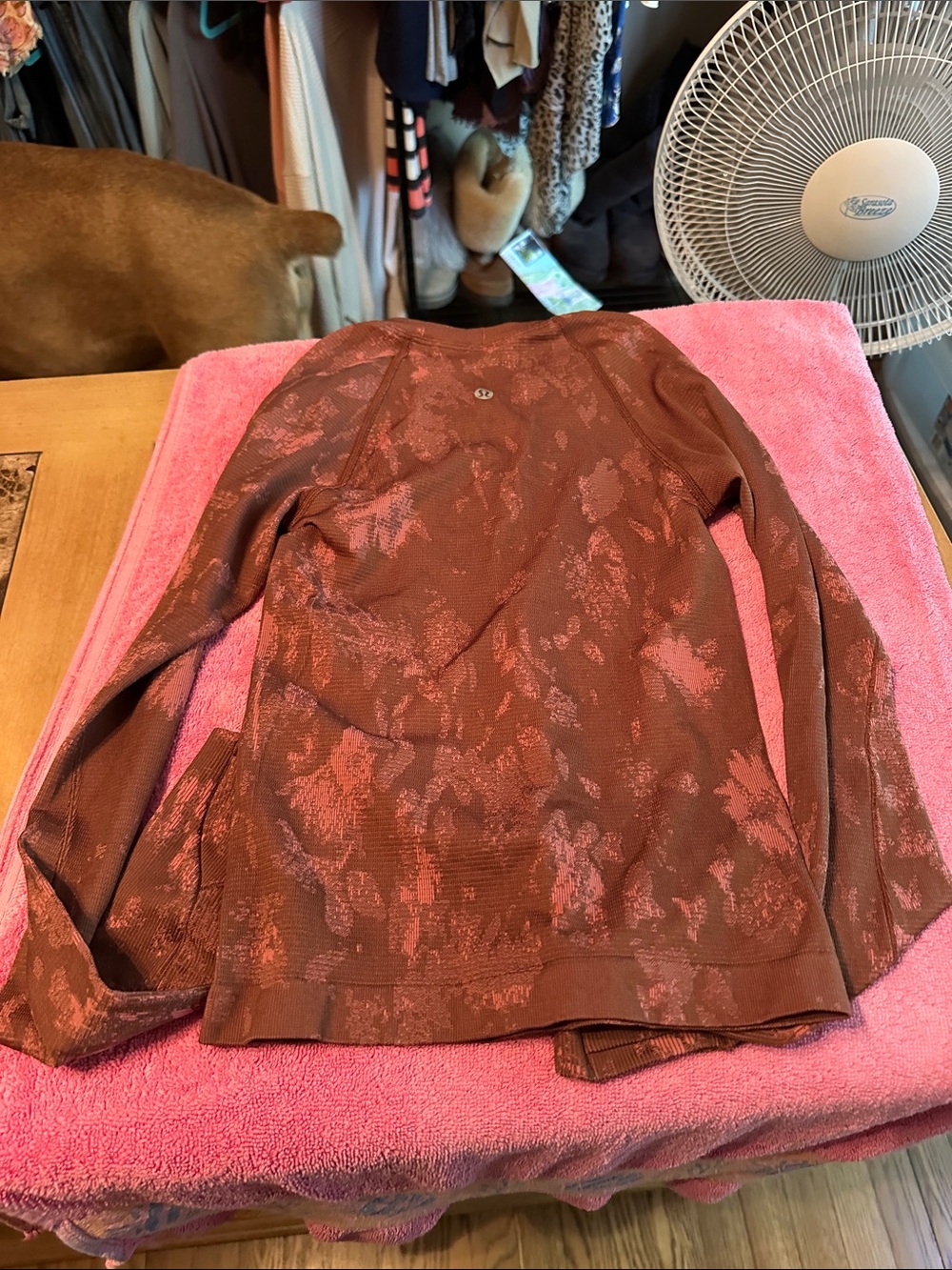 lululemon athletica Rust and Pink Long Sleeve Top - Picture 2 of 3